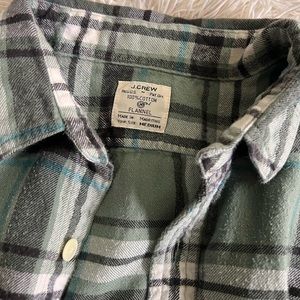 Men’s M JCrew green and grey flannel